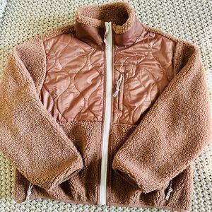 Quilted Hybrid Sherpa jacket